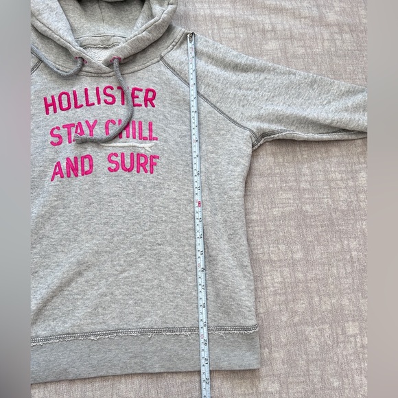 Vintage Hollister Lightweight Grey Hoodie Sweatshirt Size S - Picture 3 of 8